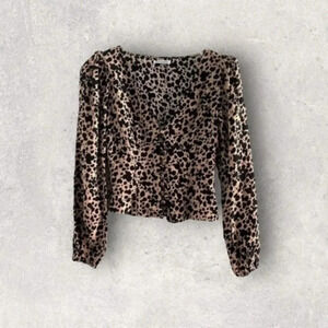 Reformation Nell Long Sleeve Top (Blitz) B727